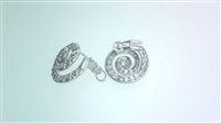 Orecchini Sommer Gioielli Donna LUXURY in Oro bianco Diamante 0.99 Ct SPIRALE DIA CT 0.99 VS/G - SPIRALE DIA CT 0.99 VS/G